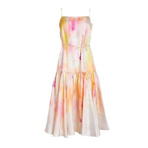 New With Tags ❤️Zimmermann Watercolor Silk Midi Dress❤️